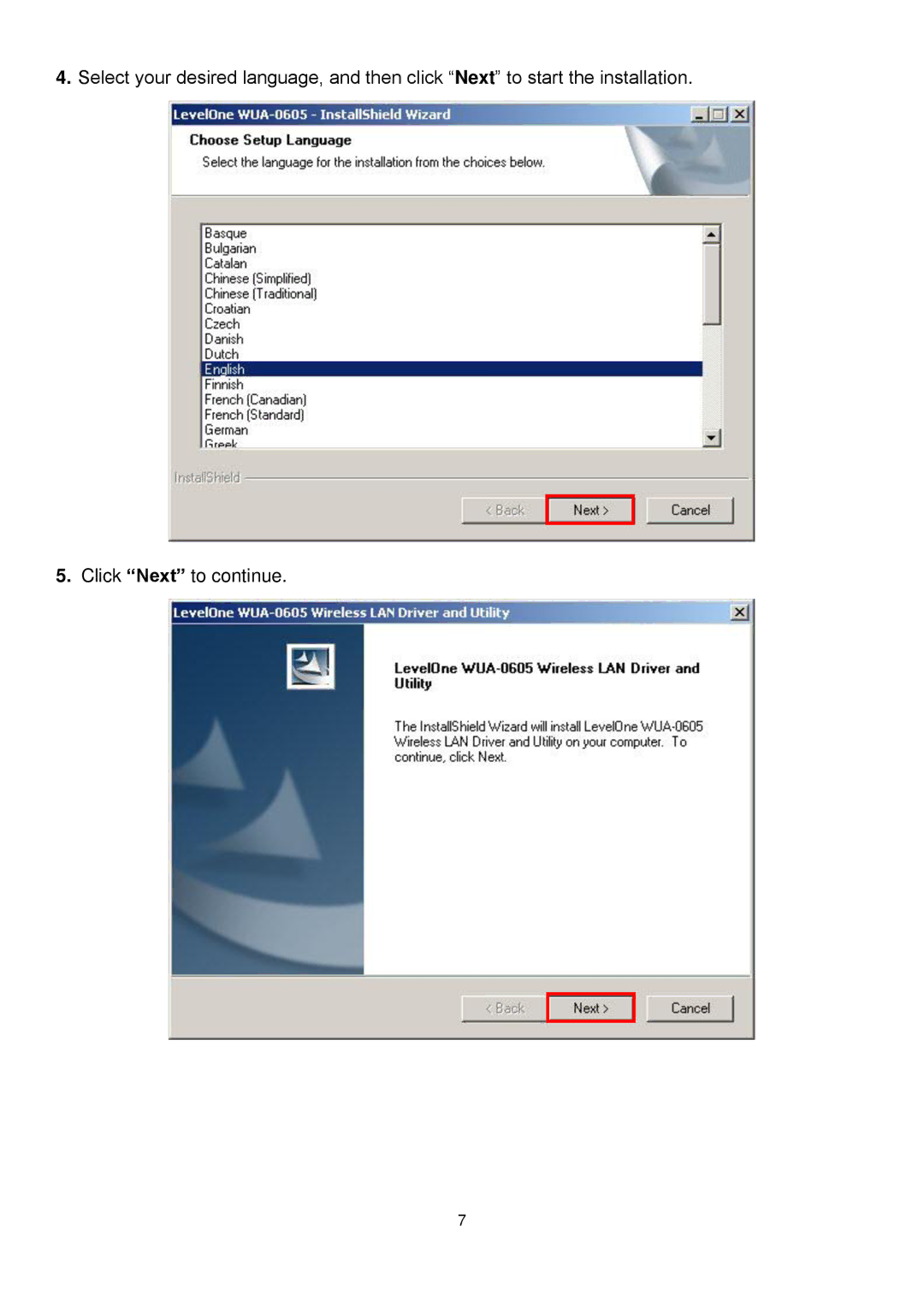 LevelOne WUA-0605 user manual 