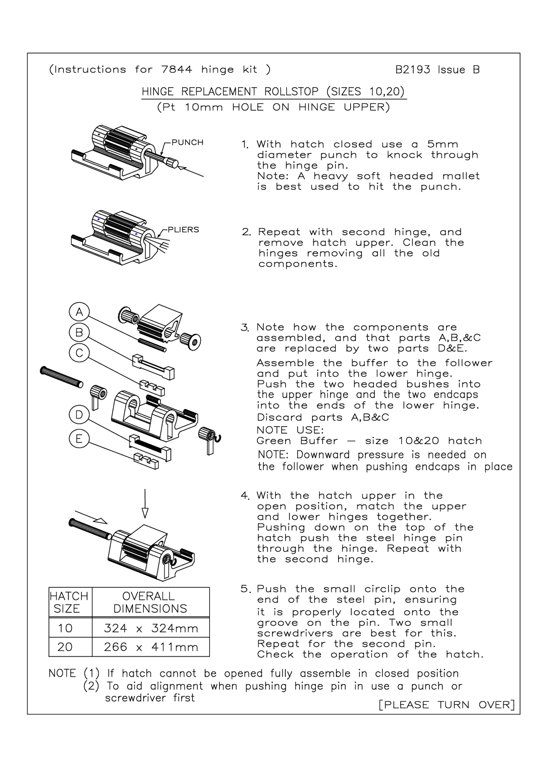 Lewmar Issue 2 warranty 