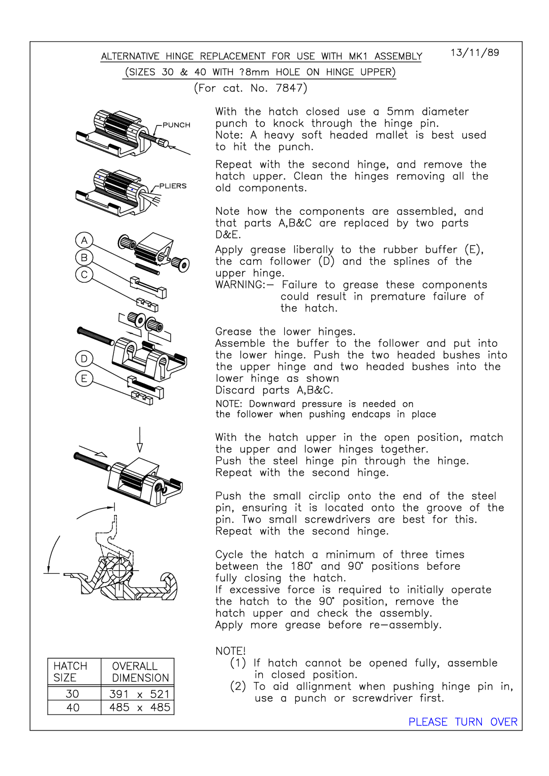 Lewmar Issue 2 warranty 