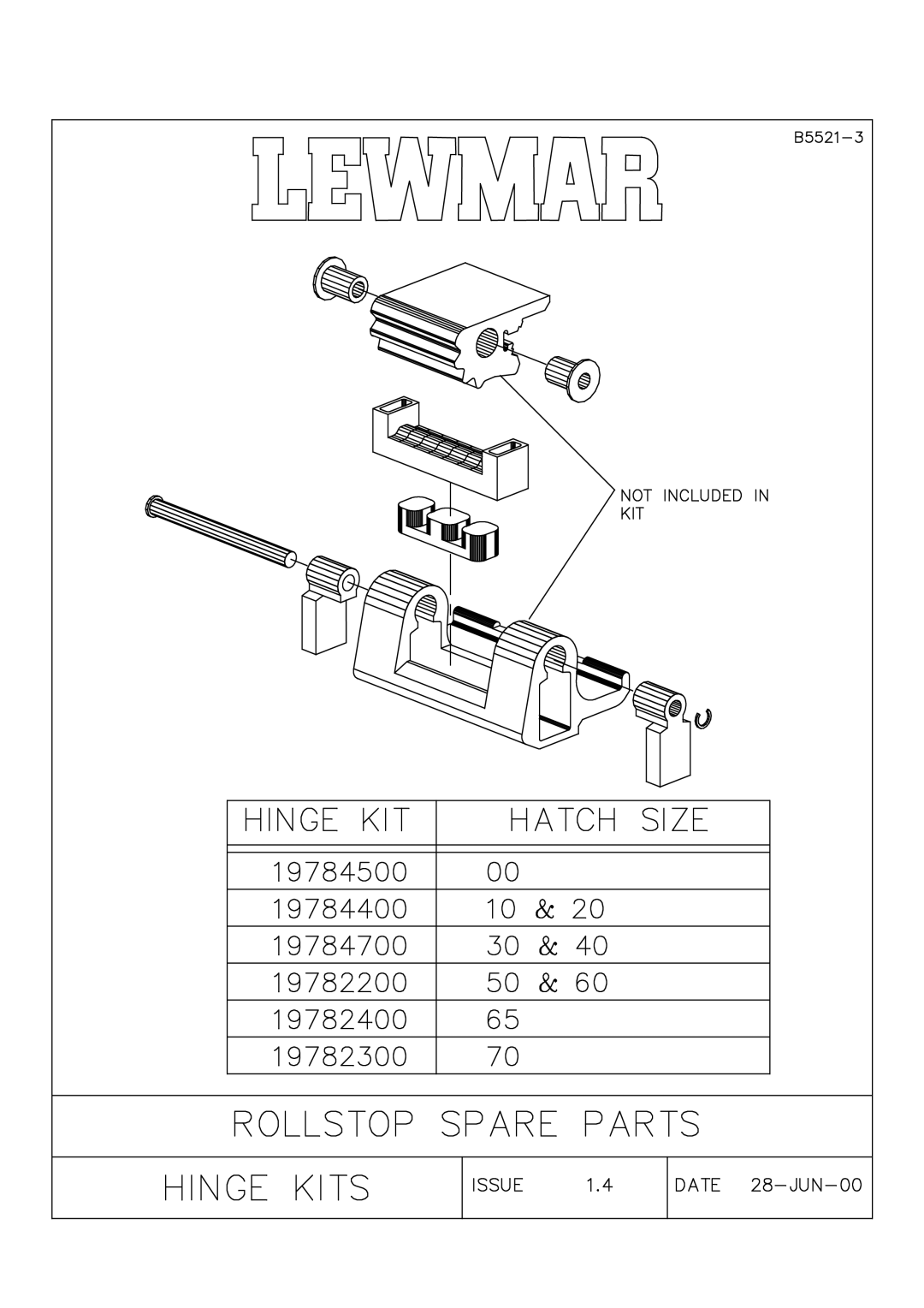 Lewmar Issue 2 warranty 