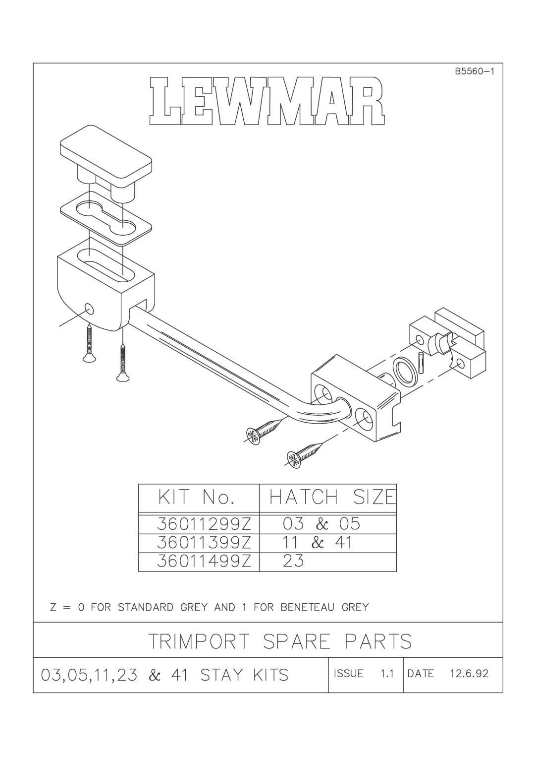 Lewmar Issue 2 warranty 