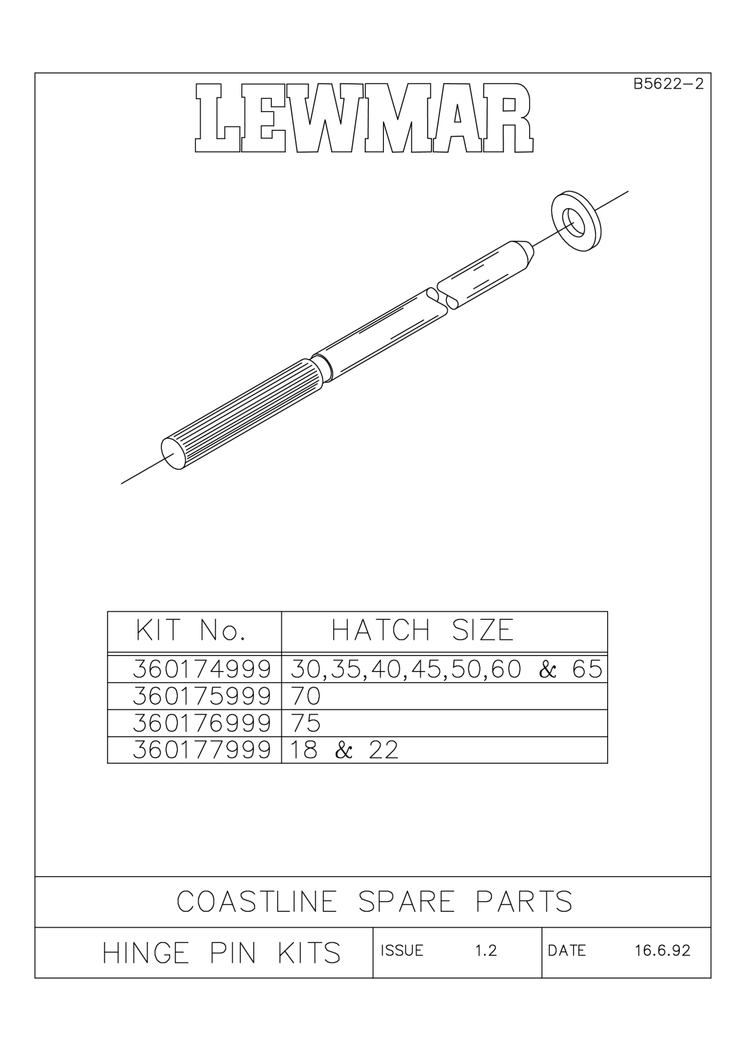 Lewmar Issue 2 warranty 