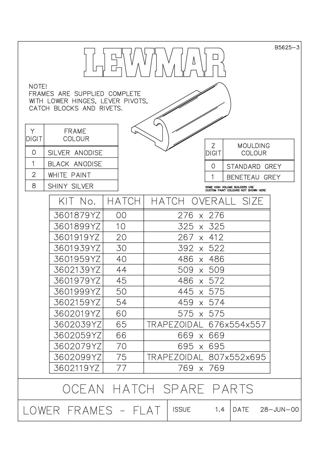 Lewmar Issue 2 warranty 