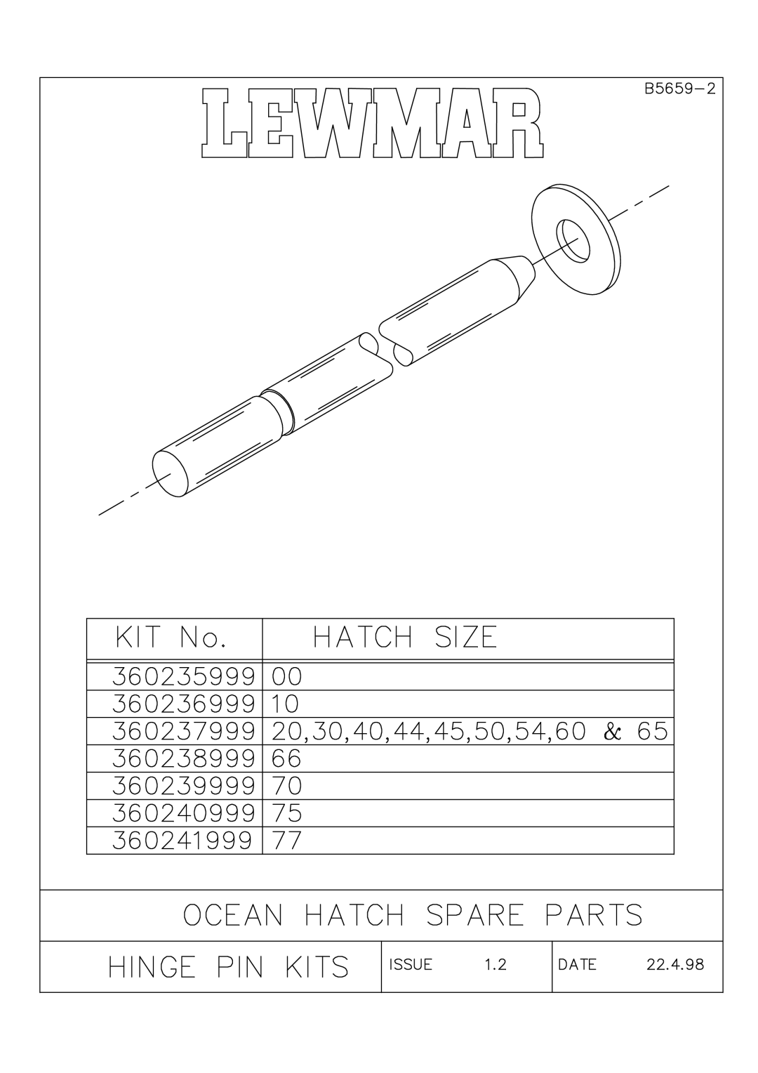 Lewmar Issue 2 warranty 