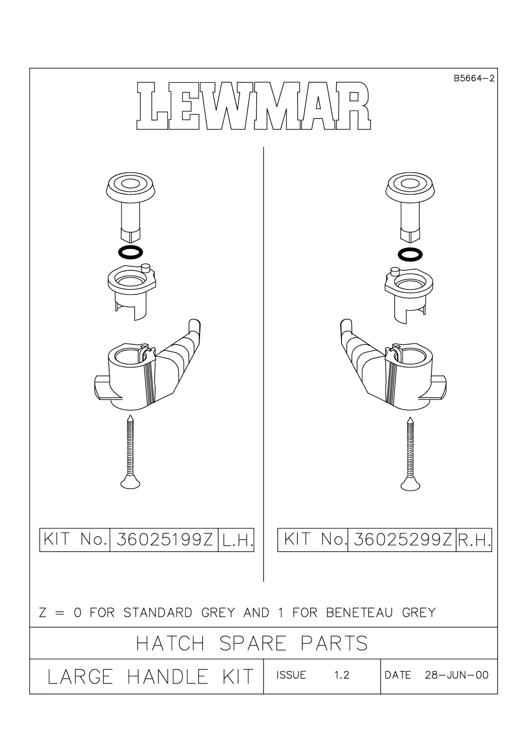 Lewmar Issue 2 warranty 