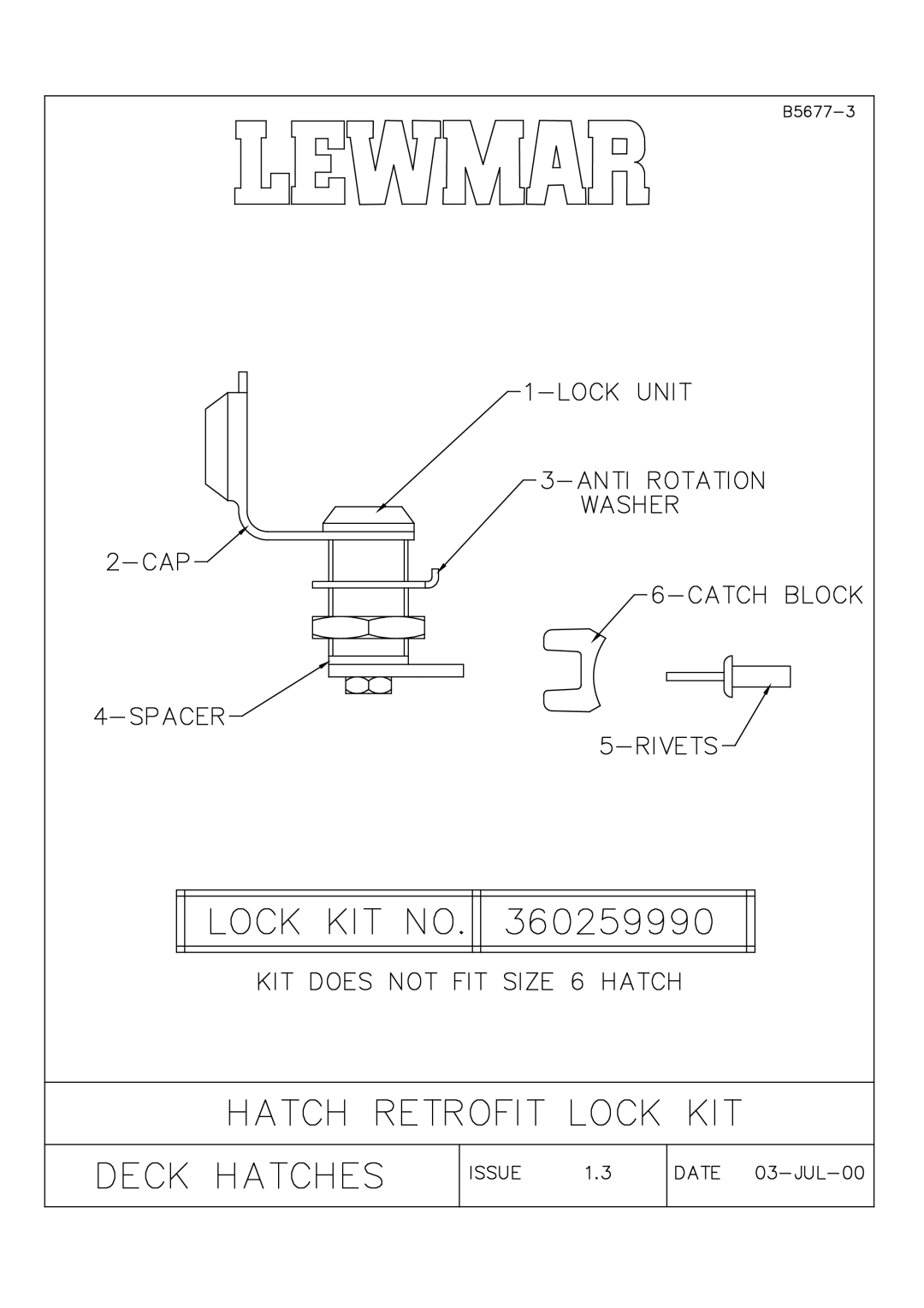 Lewmar Issue 2 warranty 