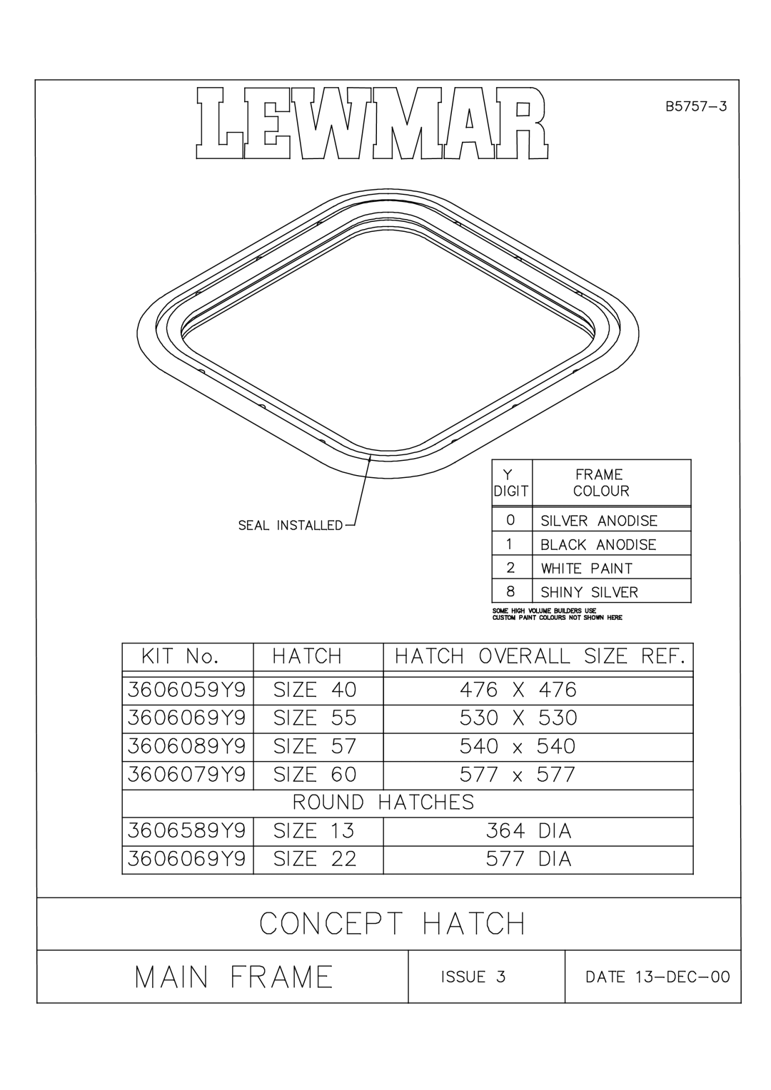 Lewmar Issue 2 warranty 