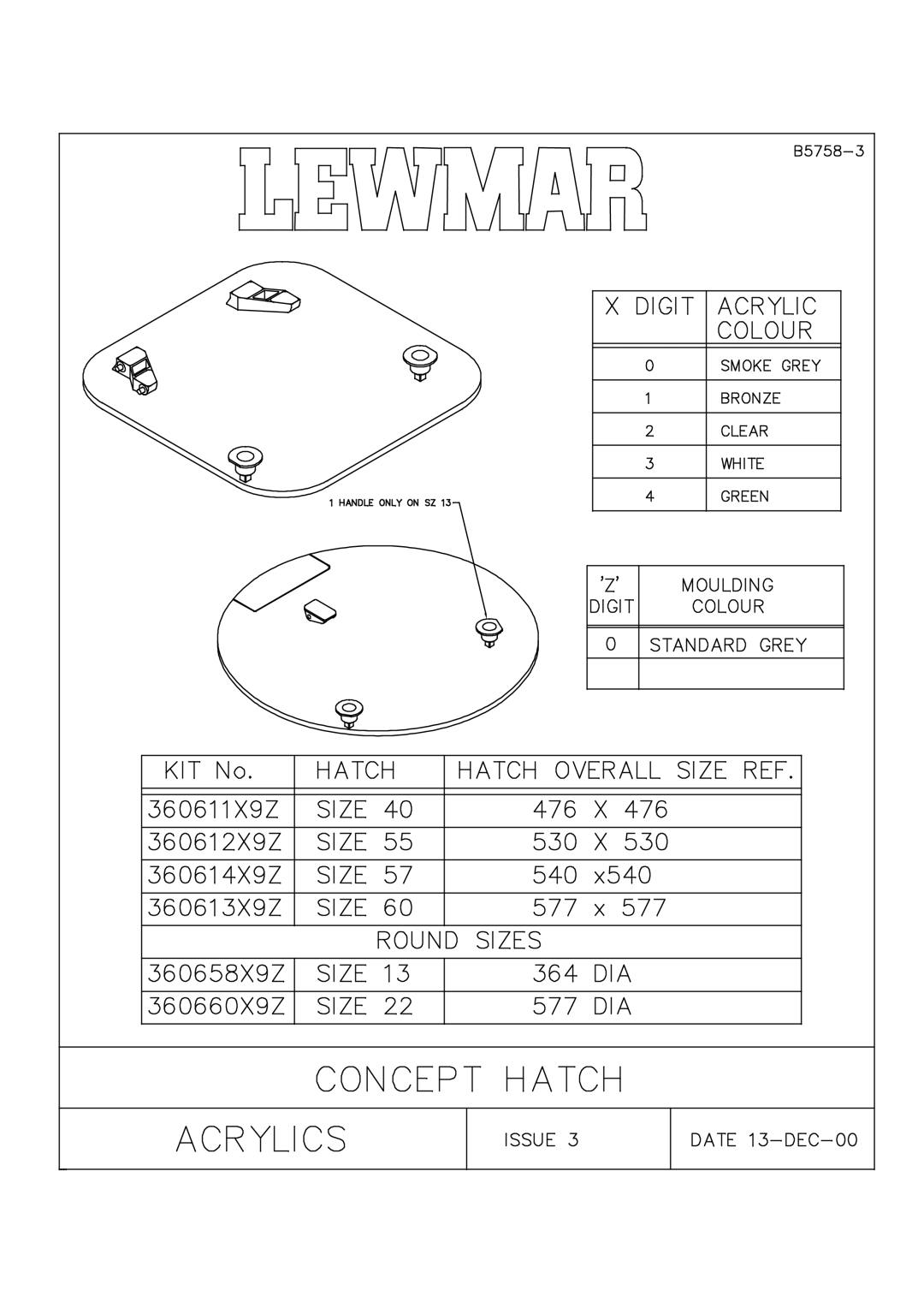 Lewmar Issue 2 warranty 