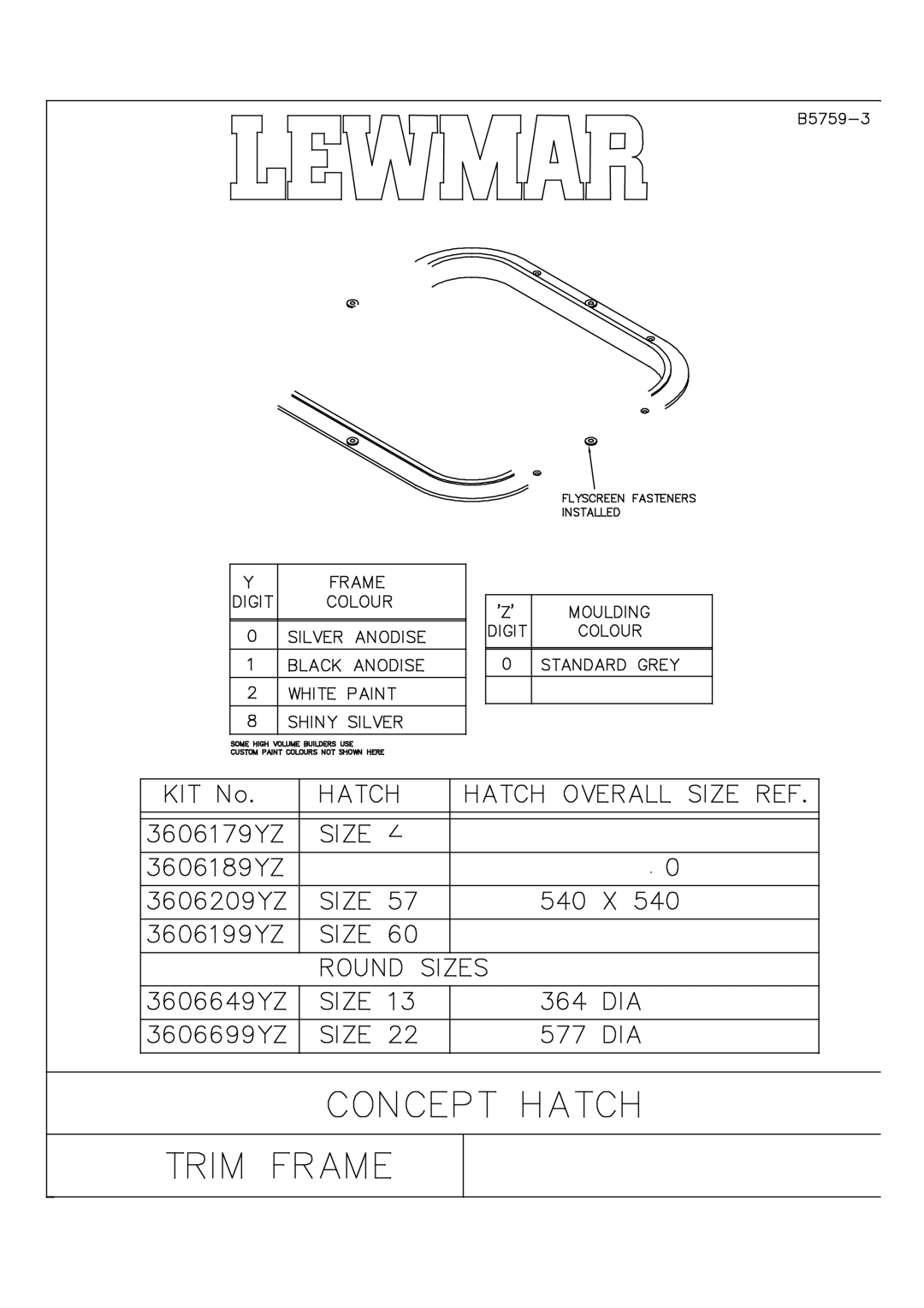 Lewmar Issue 2 warranty 