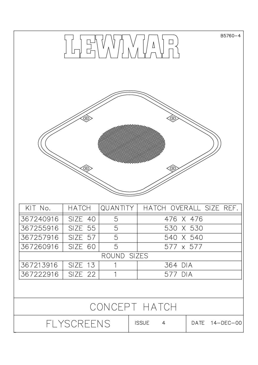 Lewmar Issue 2 warranty 