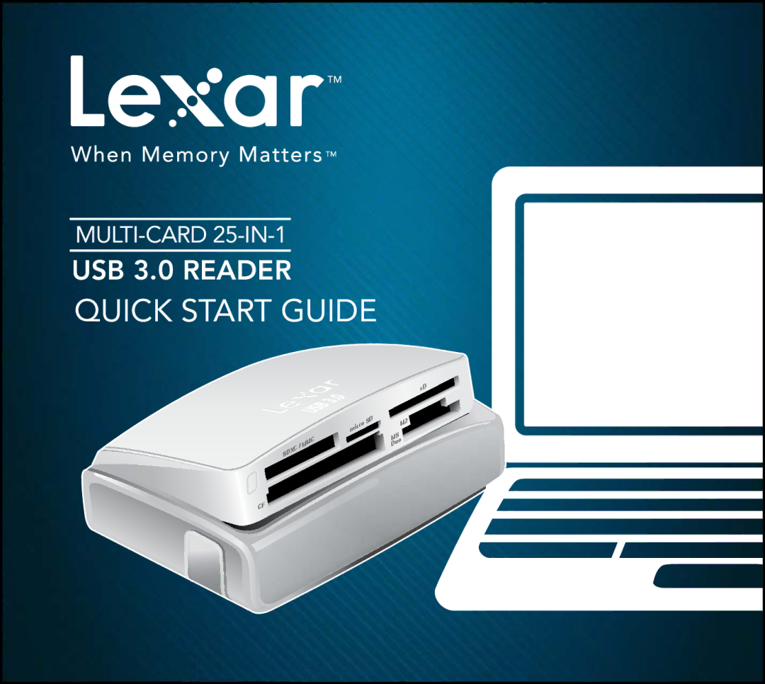 Lexar Media LRW025URBNA quick start Quick Start Guide 