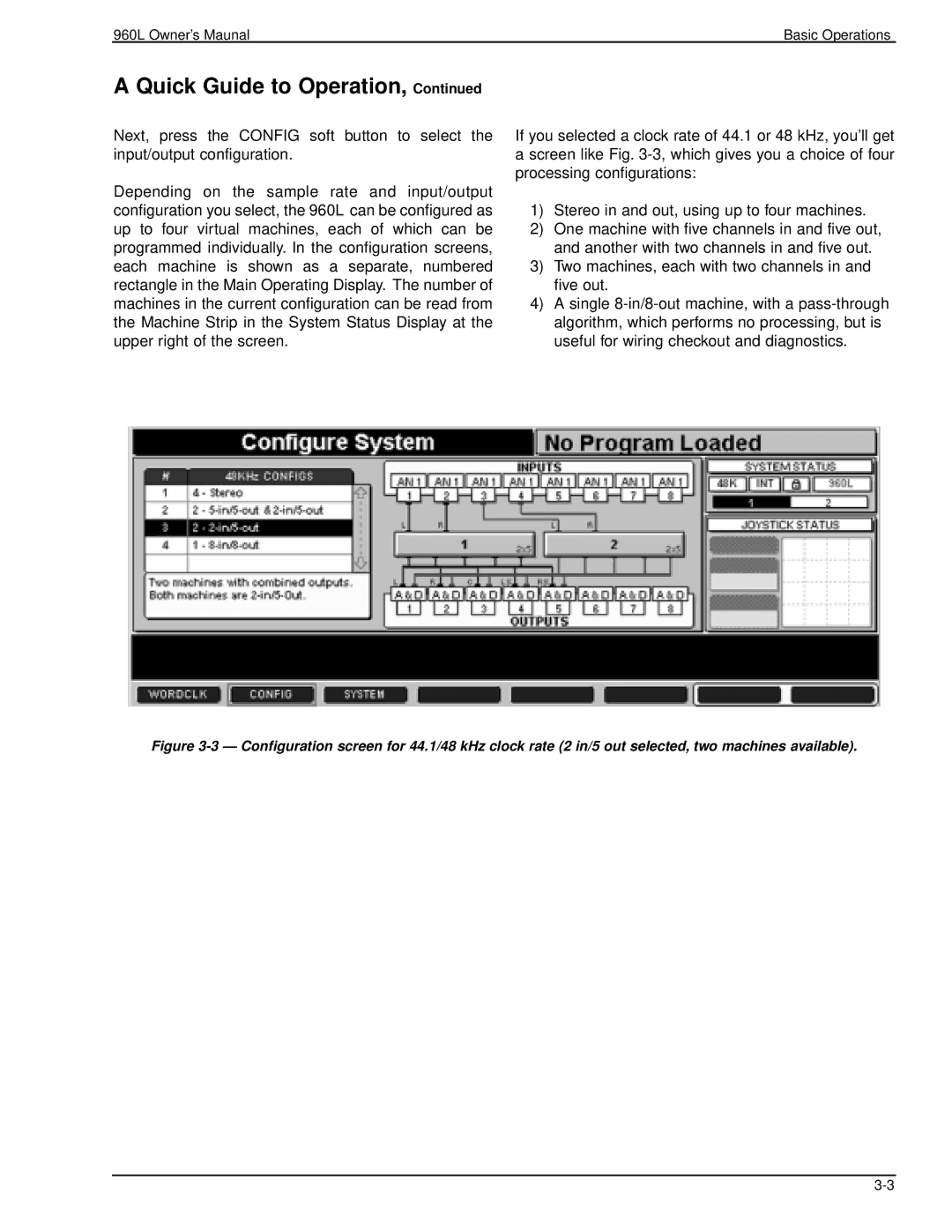 Lexicon owner manual 960L Owner’s MaunalBasic Operations 