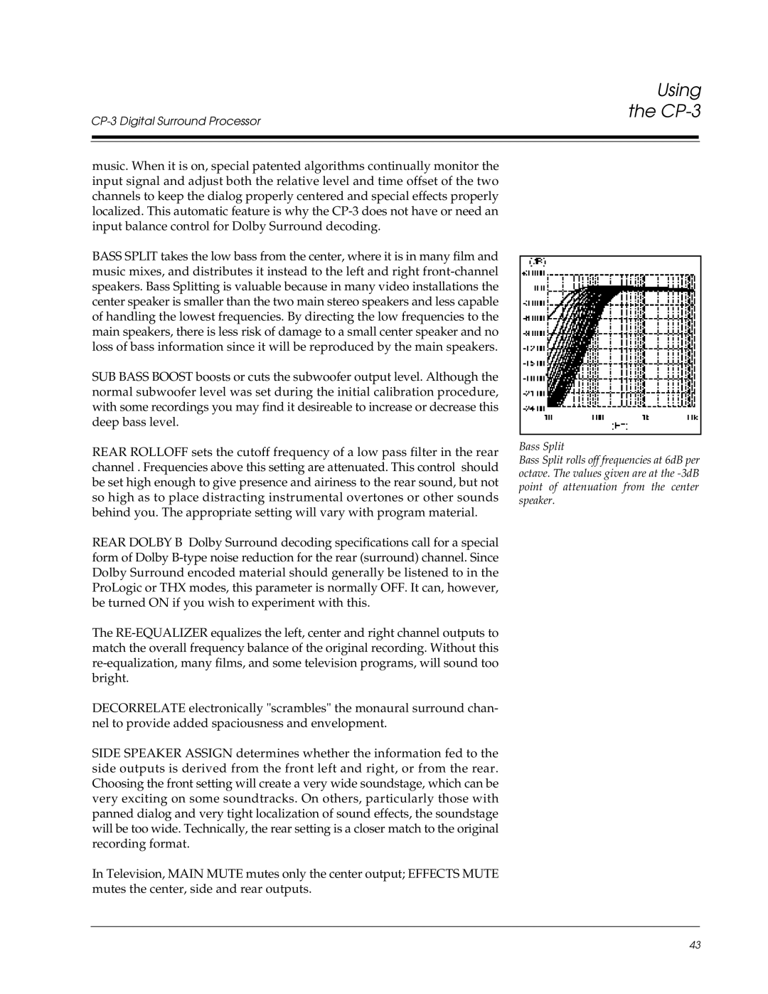 Lexicon owner manual Using CP-3 