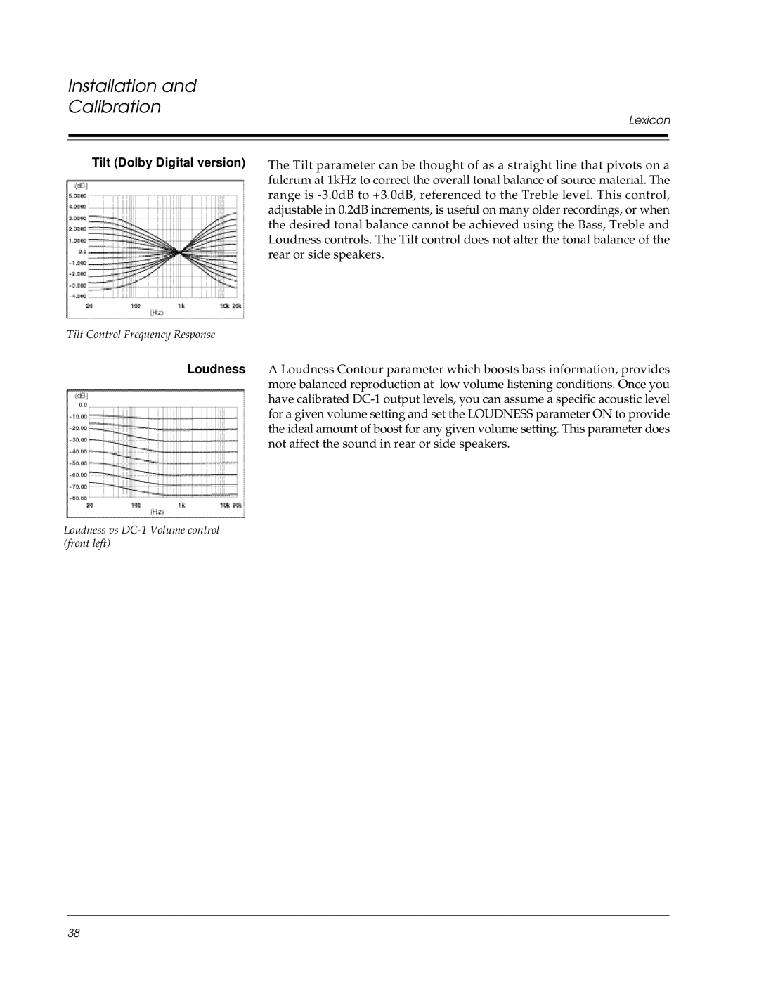 Lexicon DC-1 owner manual Tilt Dolby Digital version 