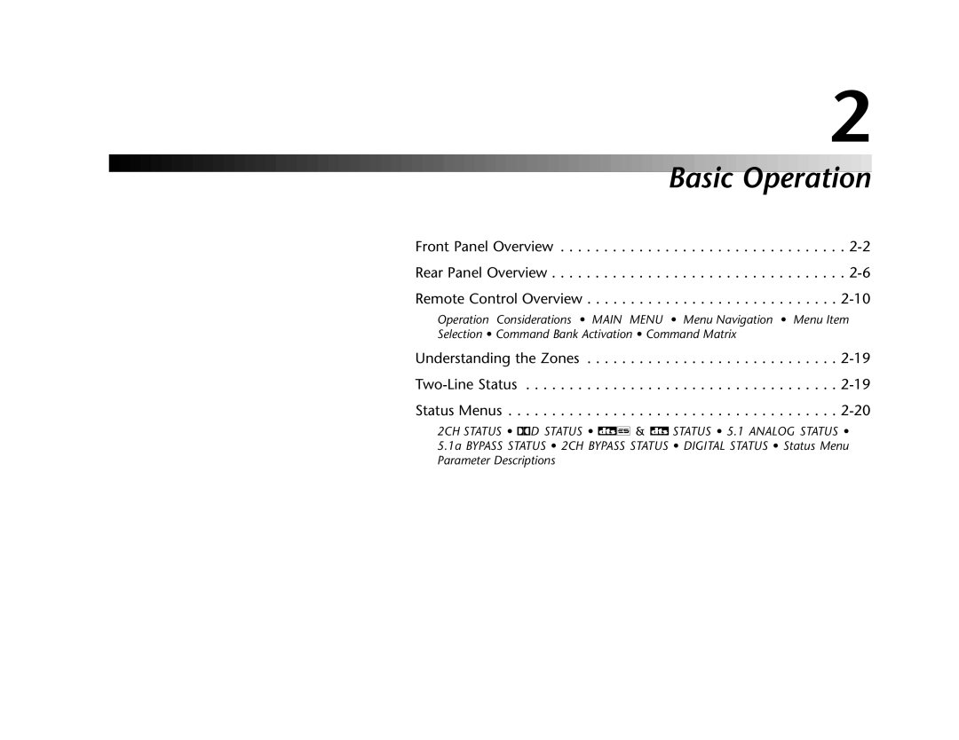 Lexicon Lexicon MC-12 manual Basic Operation 