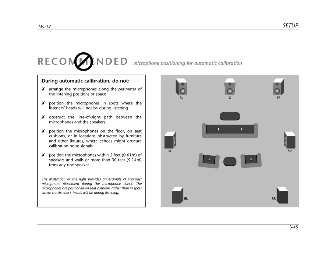 Lexicon Lexicon MC-12 manual Setup 