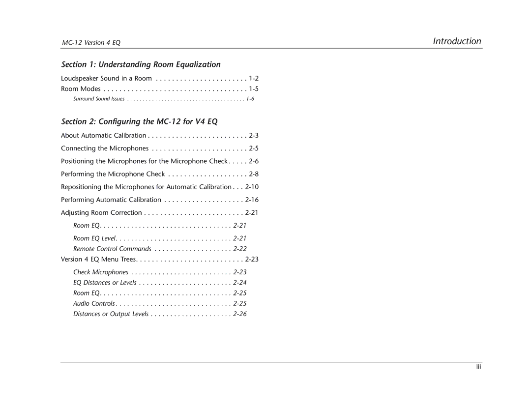 Lexicon MC-12 manual Understanding Room Equalization 