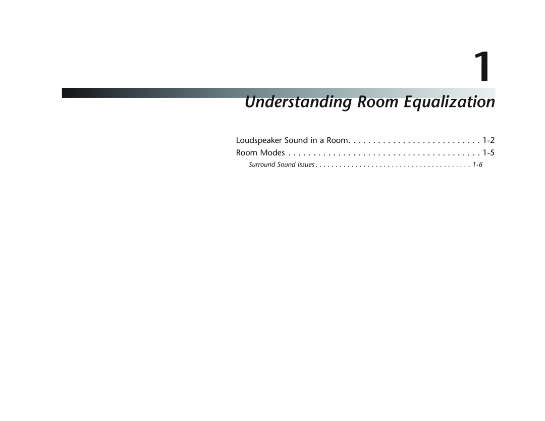 Lexicon MC-12 manual Understanding Room Equalization 