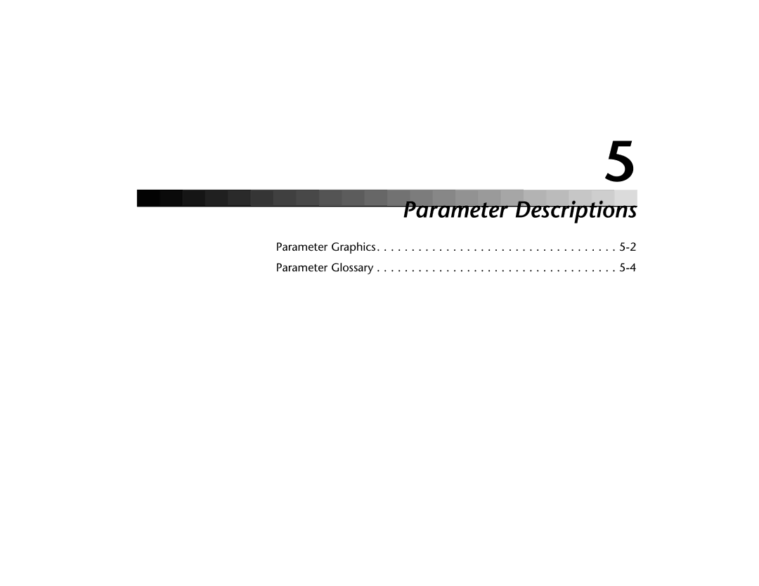 Lexicon MPX 550 manual Parameter Descriptions 