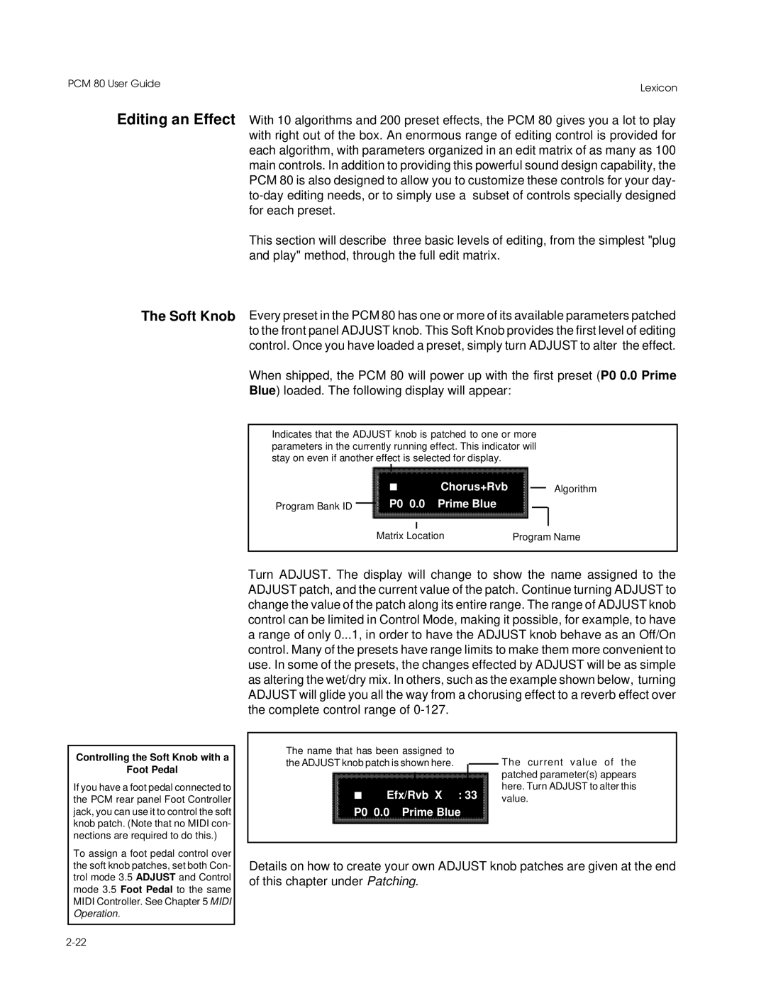 Lexicon PCM 80 manual Prime Blue 