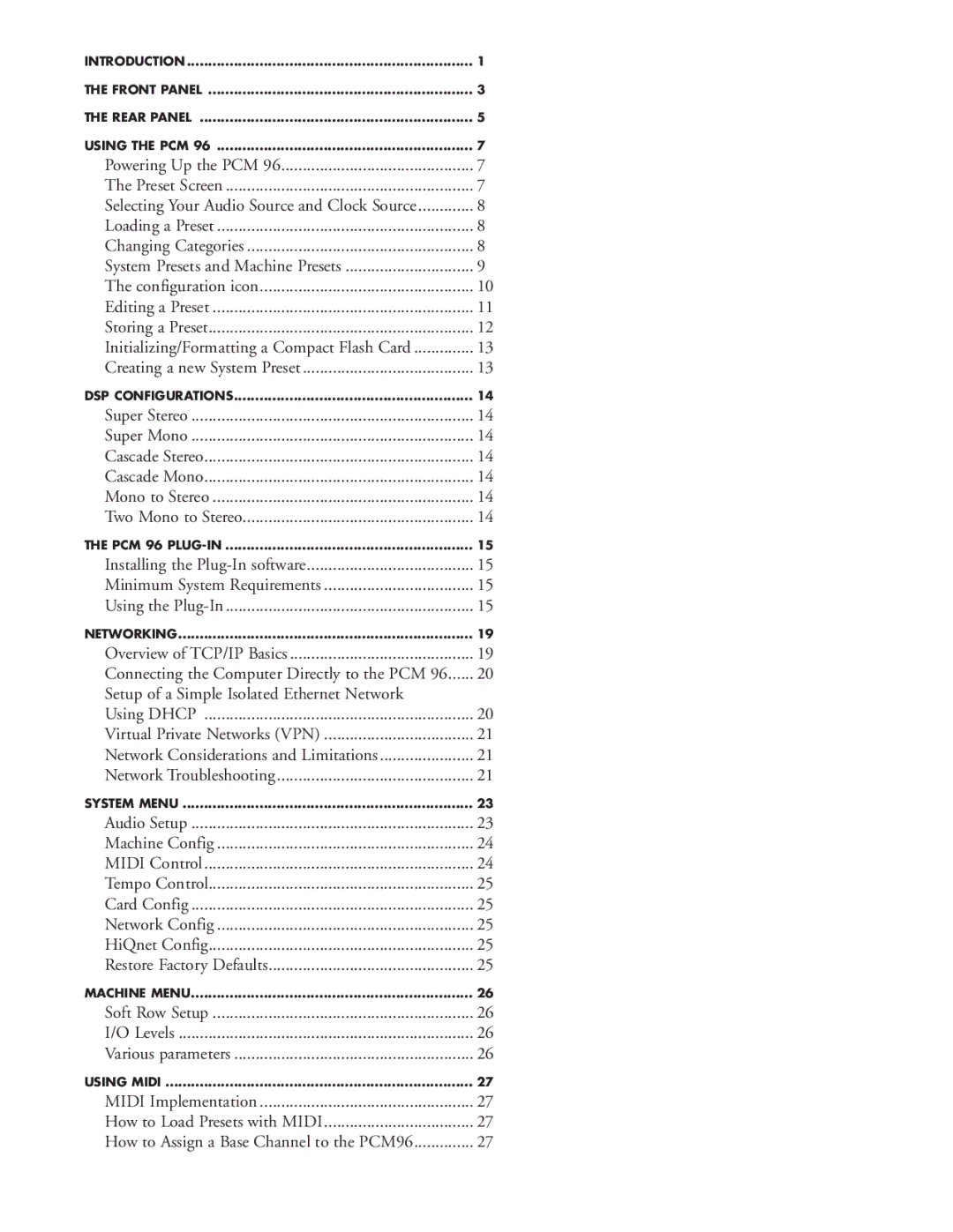 Lexicon manual How to Assign a Base Channel to the PCM96 