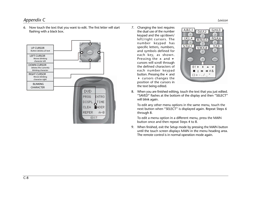 Lexicon RV Receiver manual 50 #523/2 