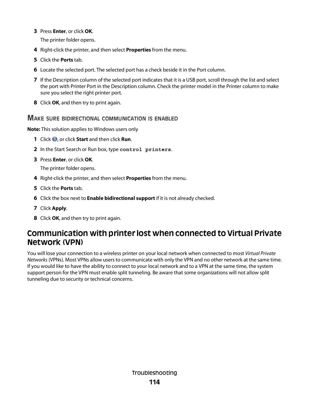 Lexmark 101, 10E manual 114 