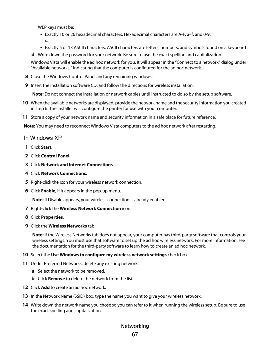 Lexmark 10E, 101 manual Windows XP 