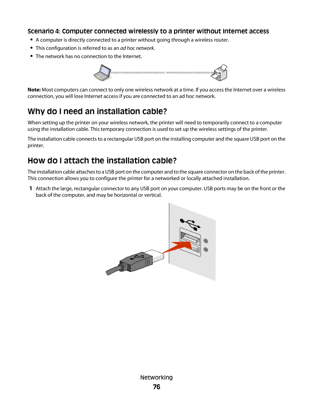 Lexmark 101, 10E manual Why do I need an installation cable?, How do I attach the installation cable? 