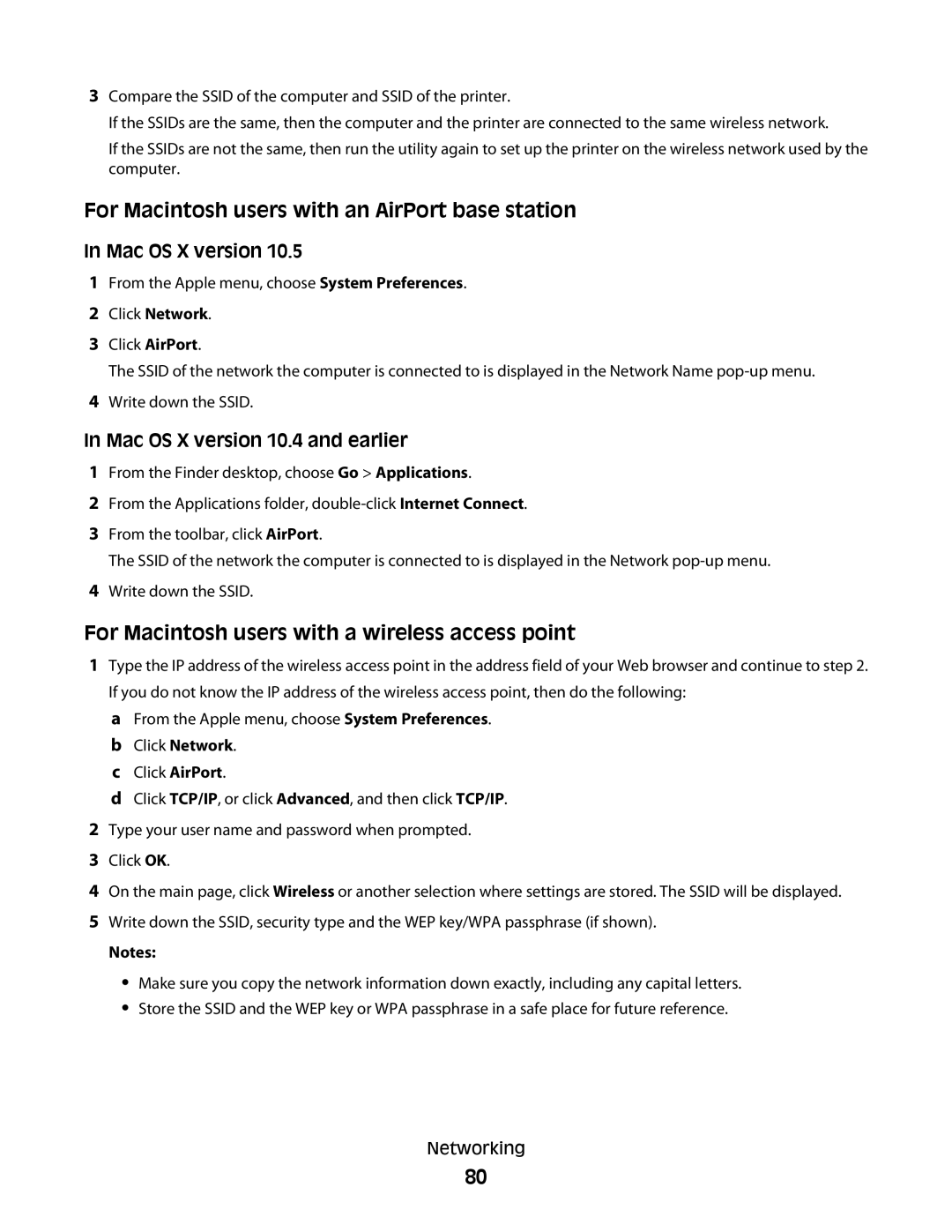 Lexmark 101, 10E manual For Macintosh users with an AirPort base station, For Macintosh users with a wireless access point 