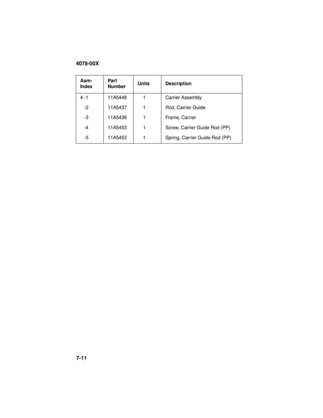 Lexmark 1020 manual 4078-00X 