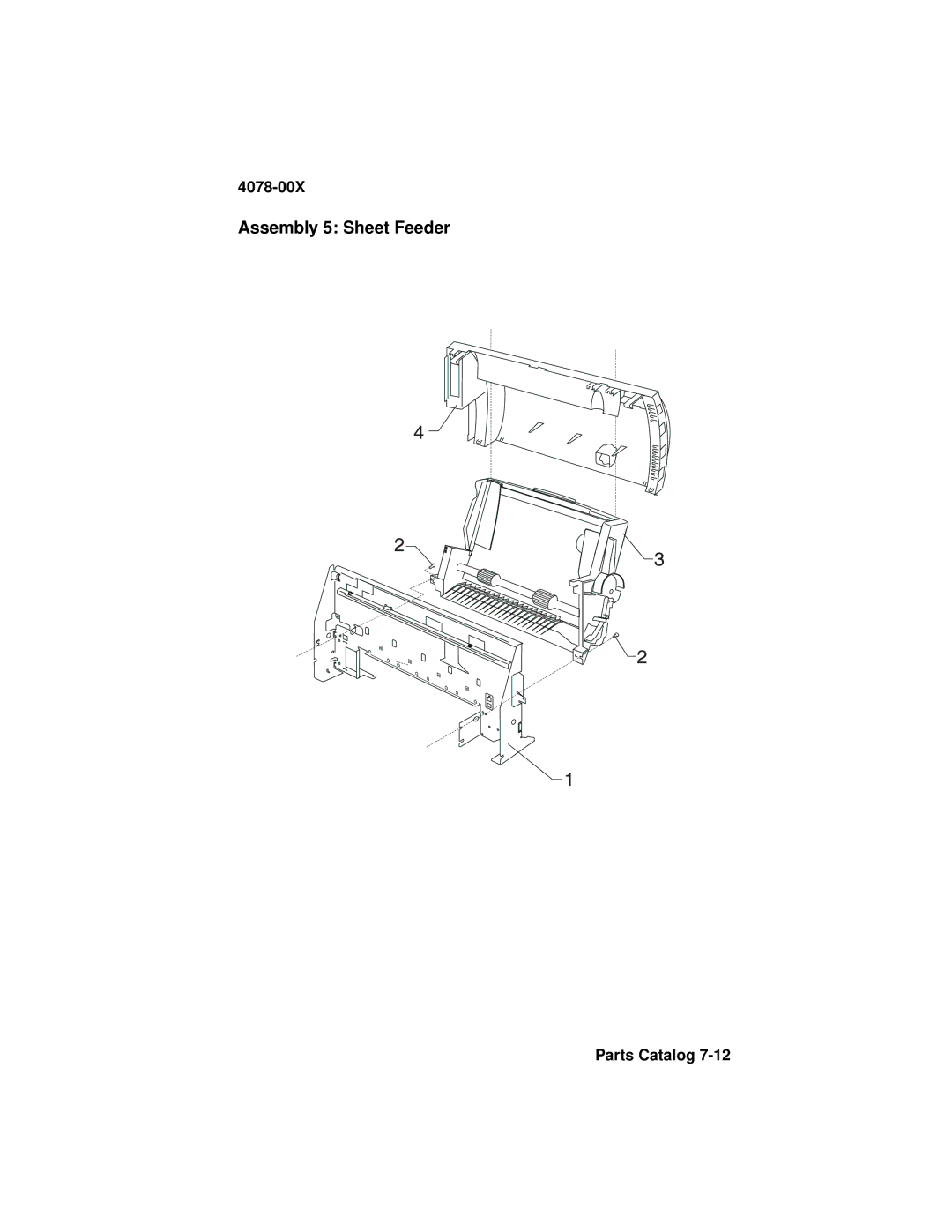 Lexmark 1020 manual Assembly 5 Sheet Feeder 