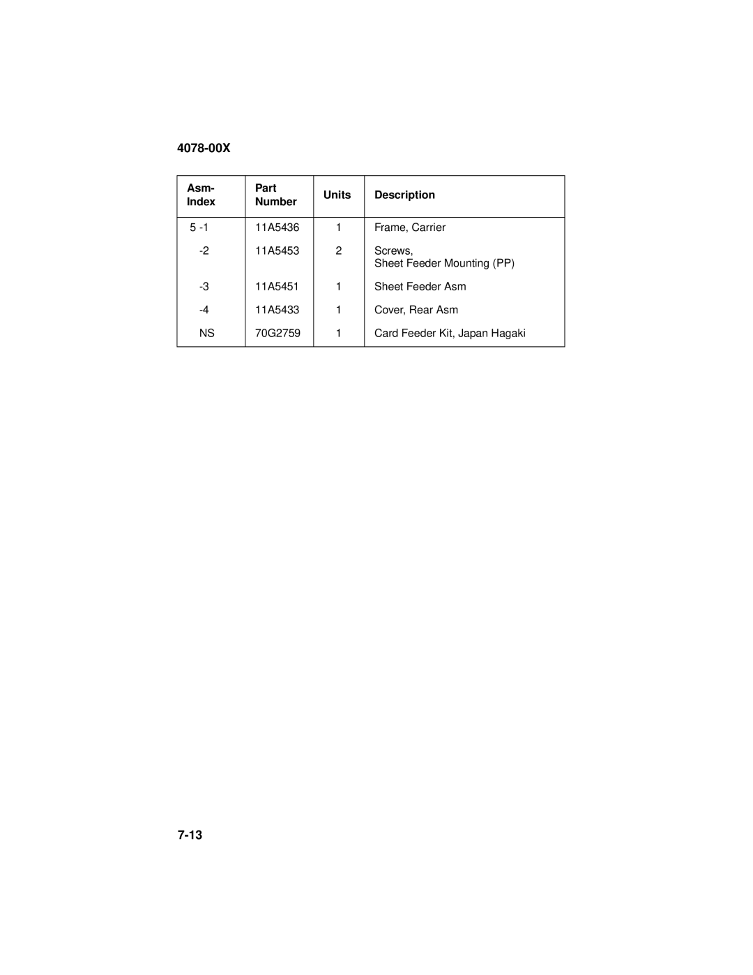 Lexmark 1020 manual 4078-00X 