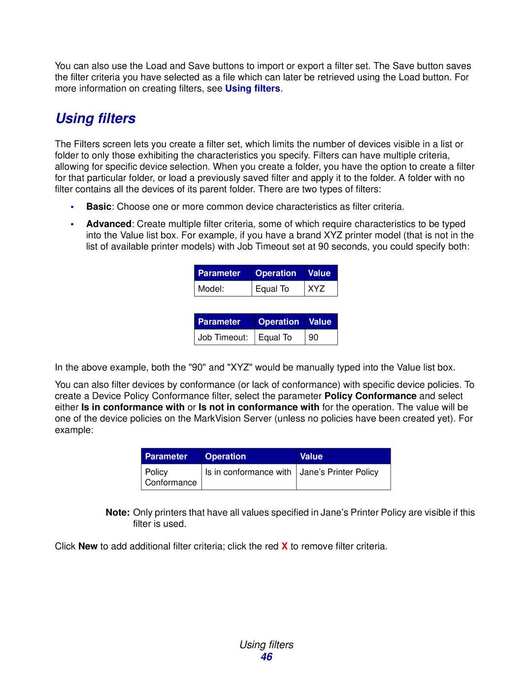 Lexmark 11 manual Using filters 