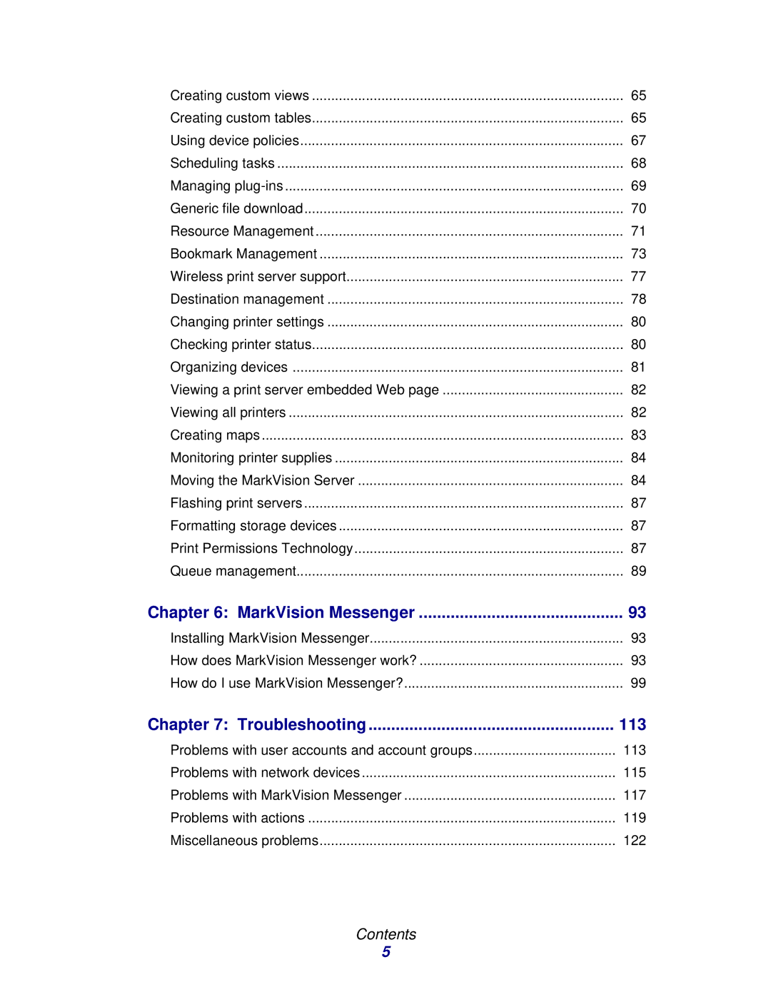 Lexmark 11 manual MarkVision Messenger 