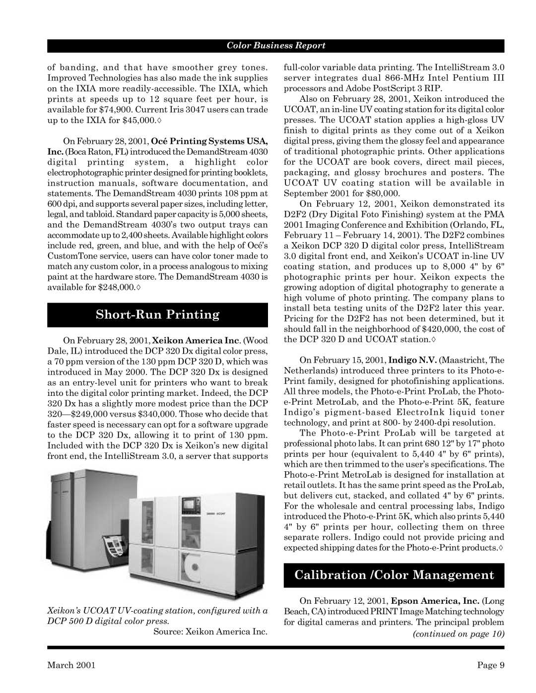 Lexmark 720, 110 manual Short-Run Printing, Calibration /Color Management 