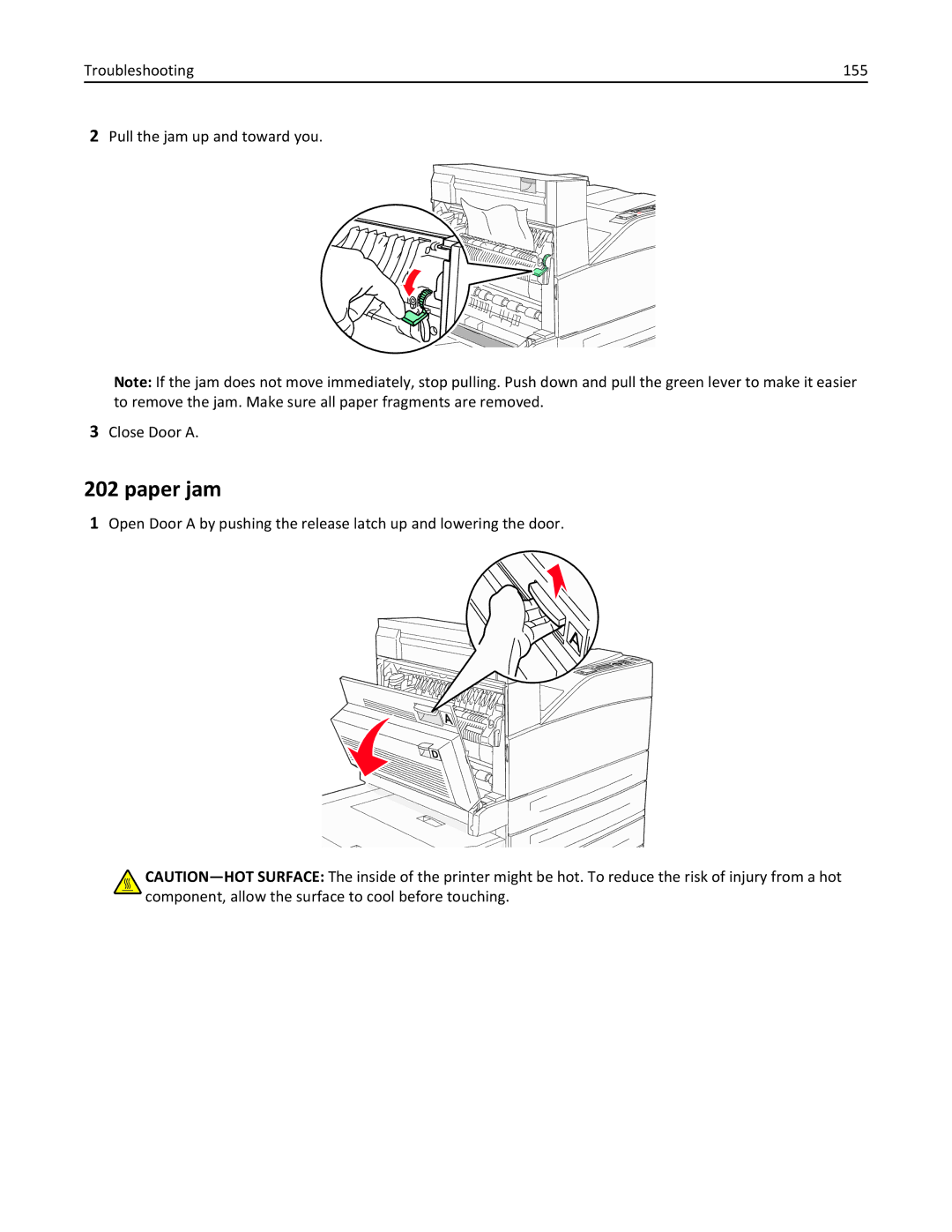 Lexmark 19Z0301, 110, W850DN manual Paper jam 