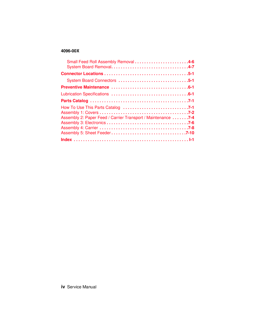 Lexmark 1100, 1000 manual Assembly 2 Paper Feed / Carrier Transport / Maintenance 