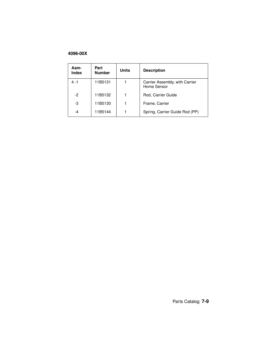 Lexmark 1000, 1100 manual 4096-00X 