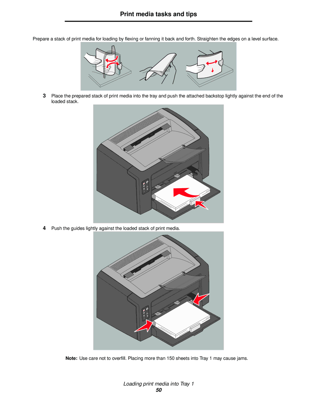 Lexmark 120 manual Print media tasks and tips 