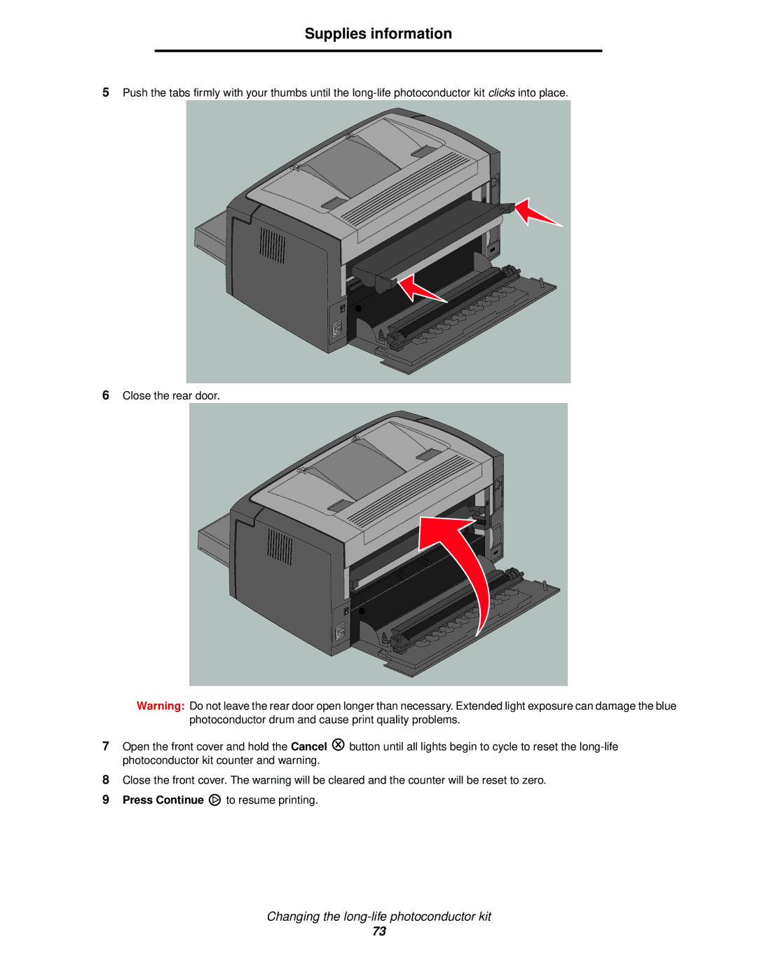 Lexmark 120 manual Supplies information 