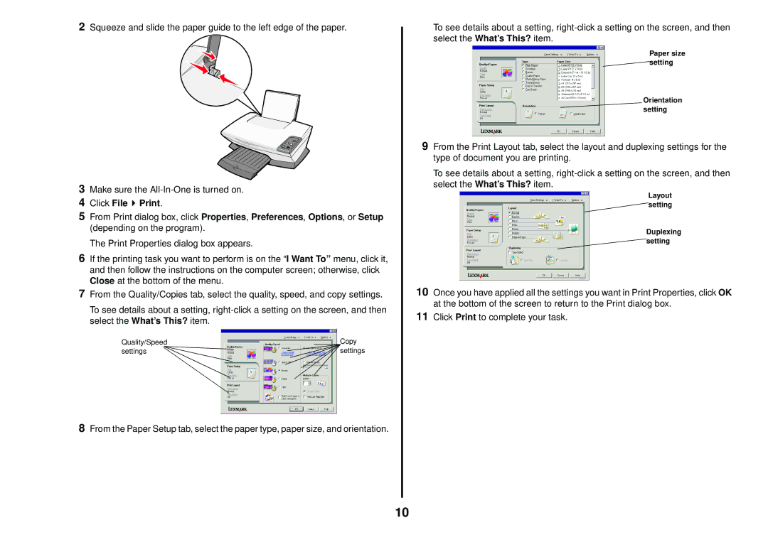 Lexmark 1200 Series manual Click File Print 