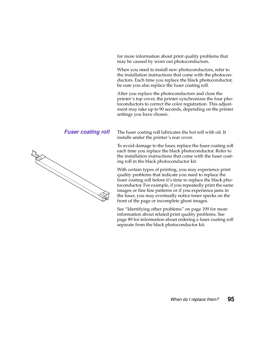 Lexmark 1200 manual When do I replace them? 