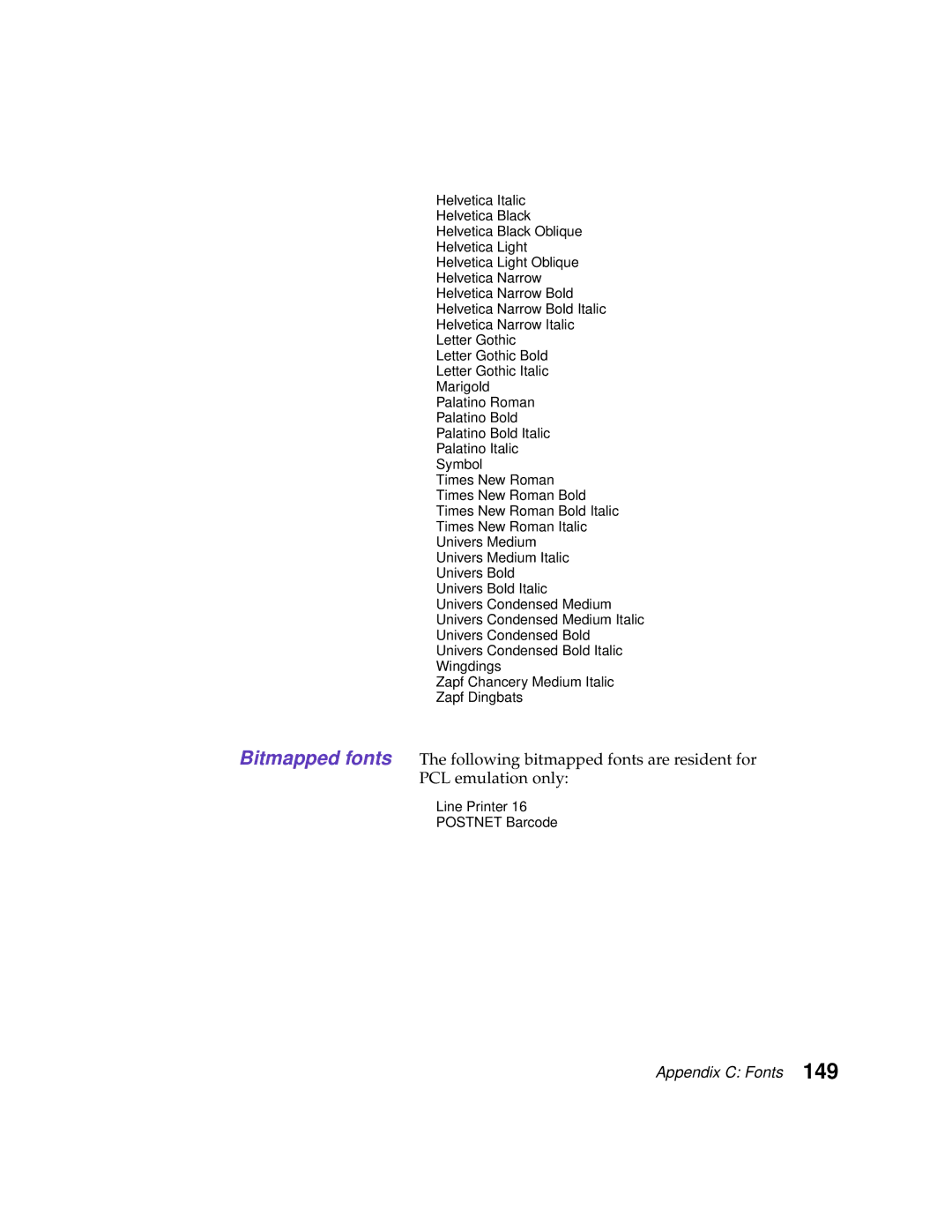 Lexmark 1200 manual Line Printer Postnet Barcode 