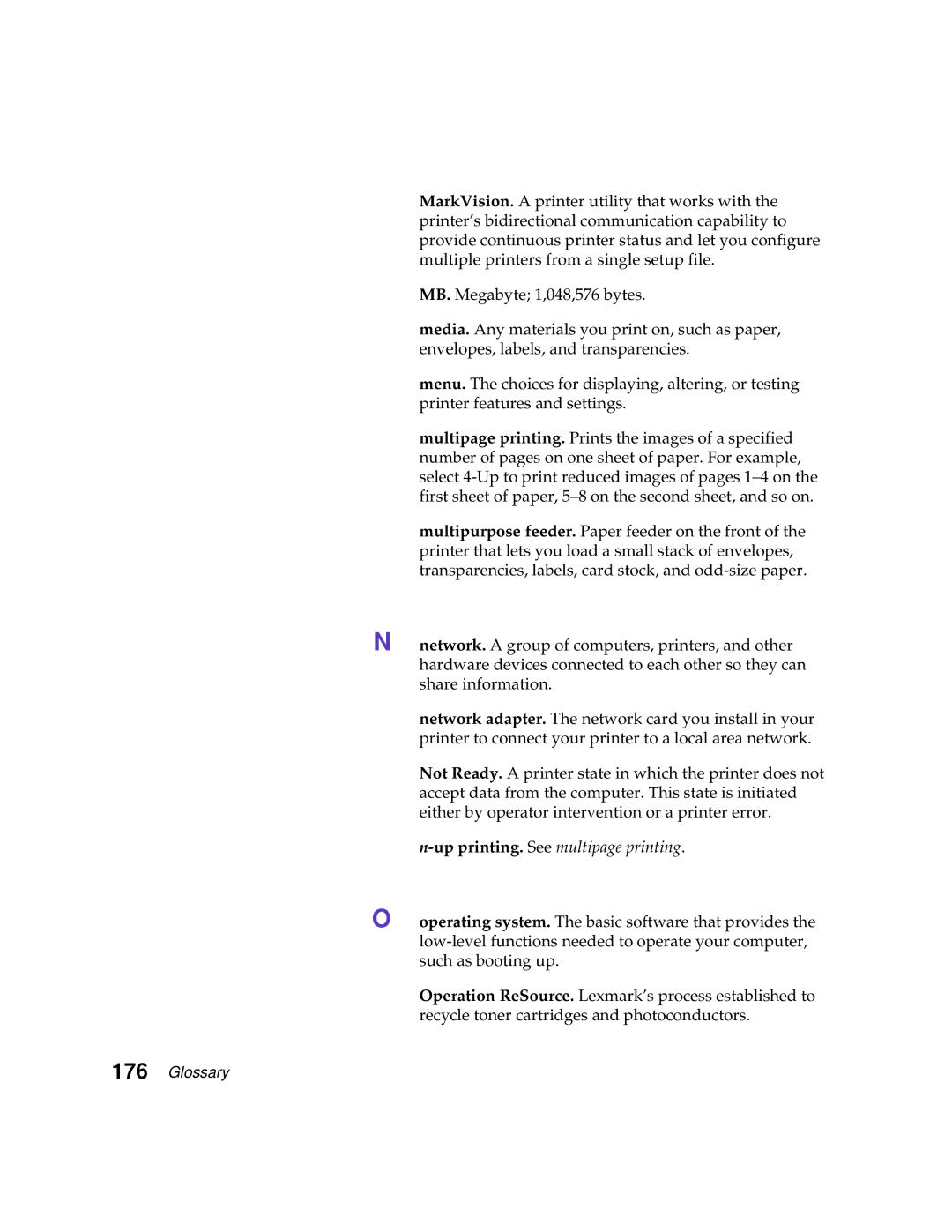 Lexmark 1200 manual Up printing. See multipage printing 