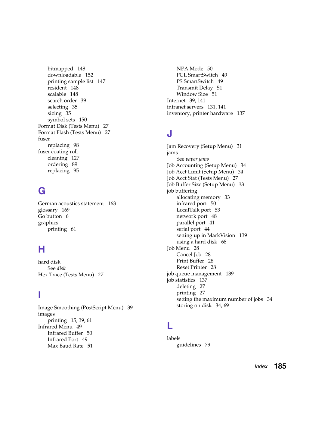 Lexmark 1200 manual See paper jams 