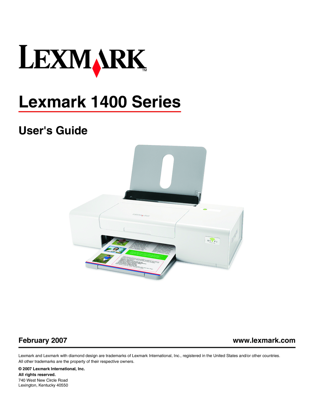 Lexmark manual Lexmark 1400 Series, Users Guide 