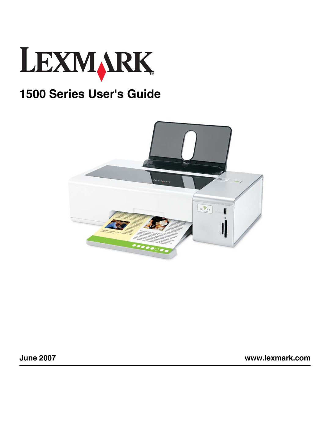 Lexmark 1500 Series manual Series Users Guide, June 