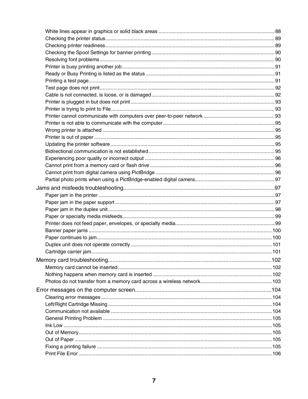 Lexmark 1500 Series manual Jams and misfeeds troubleshooting 