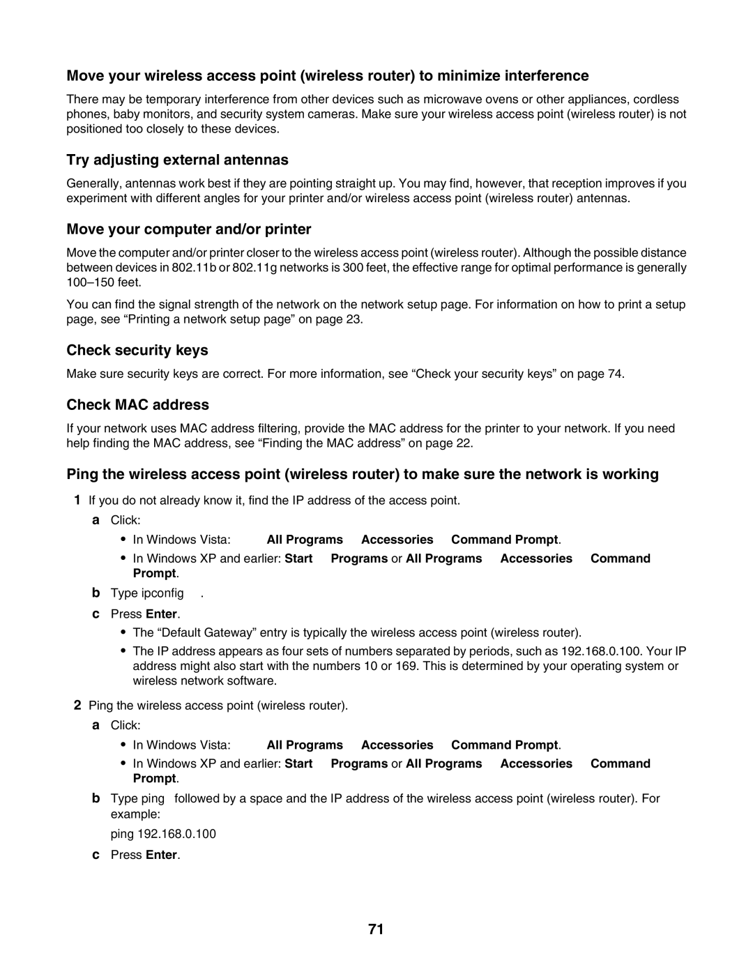 Lexmark 1500 Series manual Try adjusting external antennas 